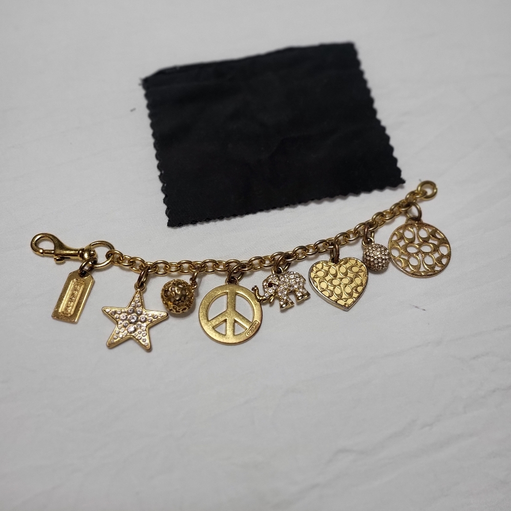 Coach charm bracelet